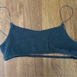 Joah Brown Charcoal Openback Bralette